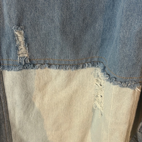 NWT Elan Blue Patchwork Denim Jacket size small - Picture 8 of 13